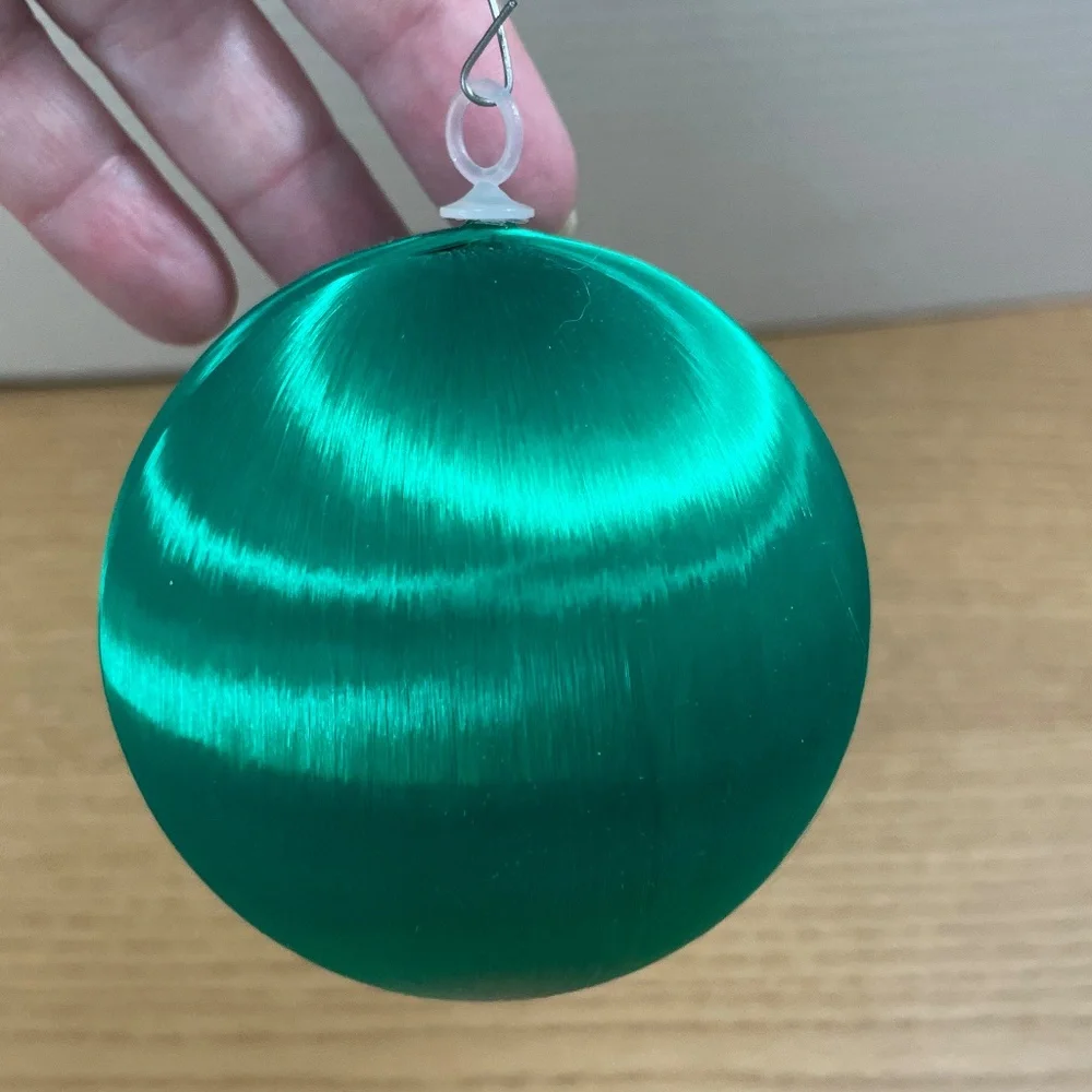 Set of 8 Vintage Christmas Ornaments Shiny Brite Satin Sheen Hallmark Made USA